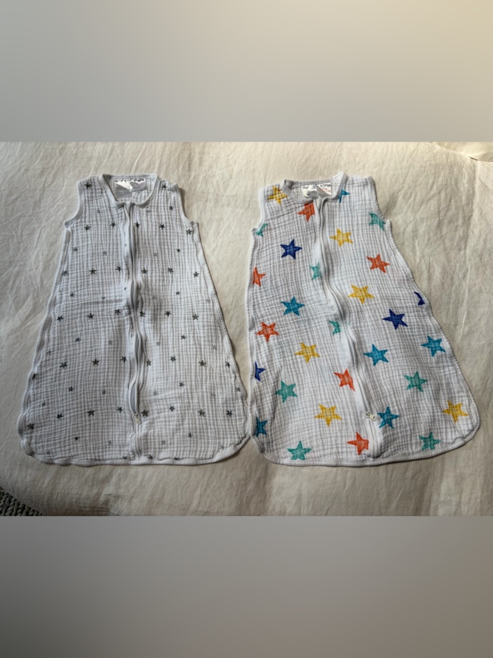 2 Aden + Anais Sleep Sacks - 1 tog - size 6-12m